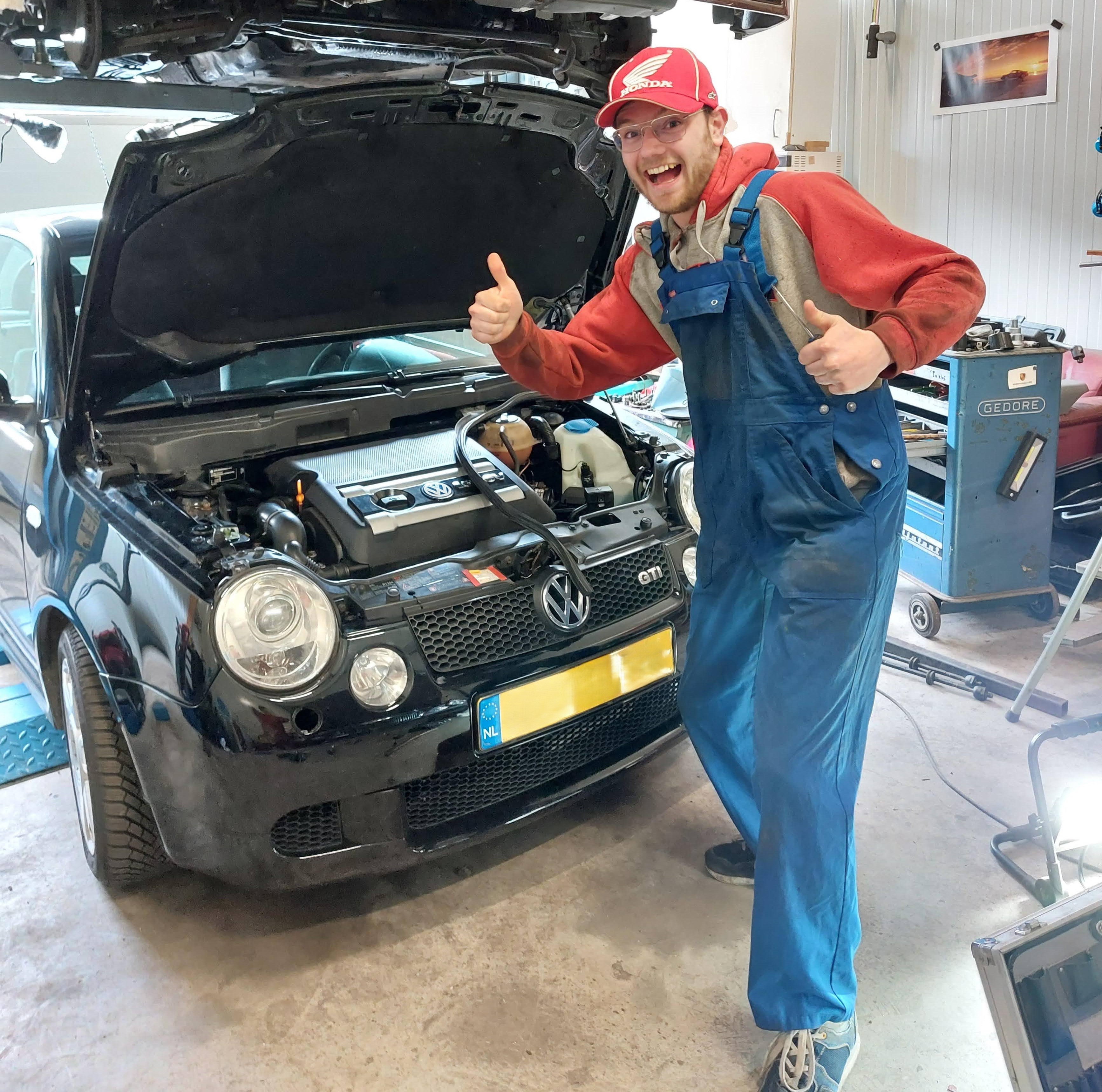 Monteur in de werkplaats